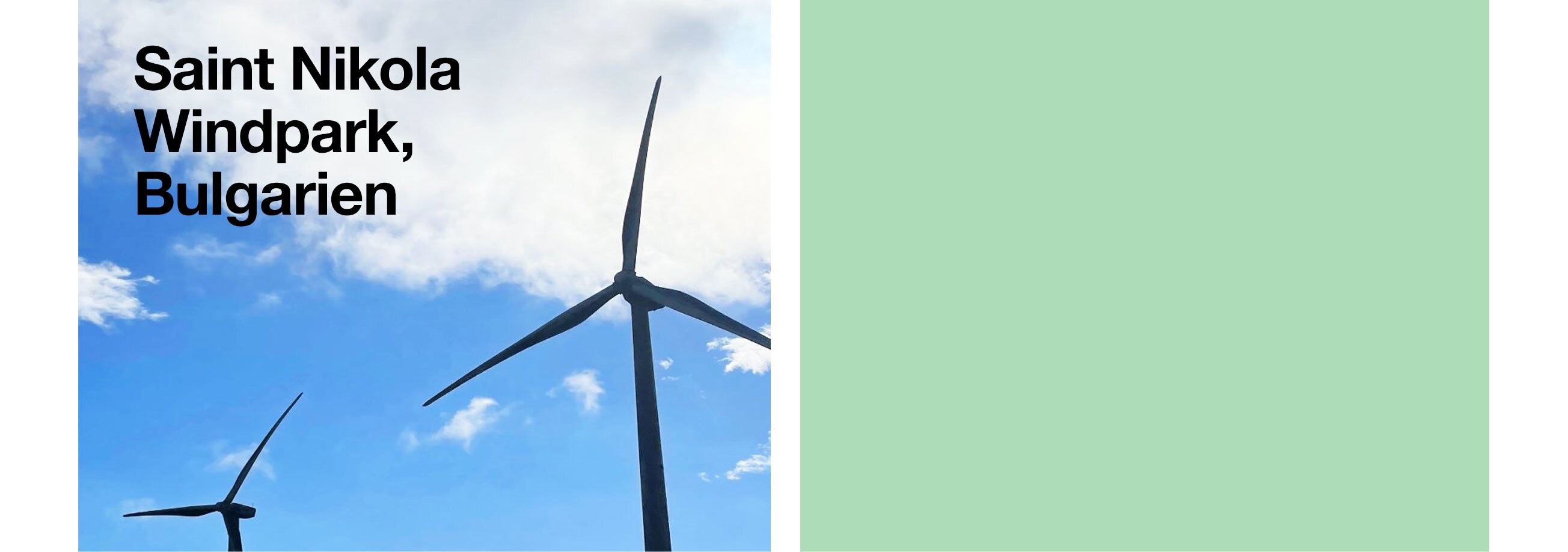 Saint Nikola Windpark, Bulgarien
