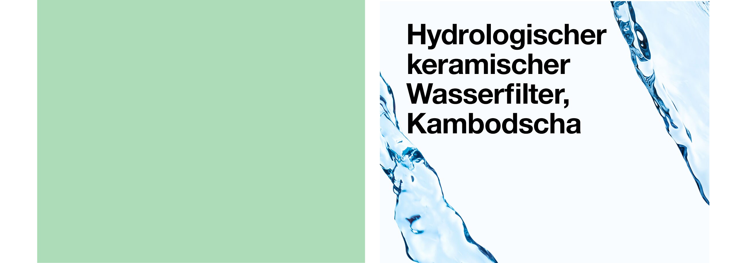 Hydrologischer keramischer Wasserfilter, Kambodscha