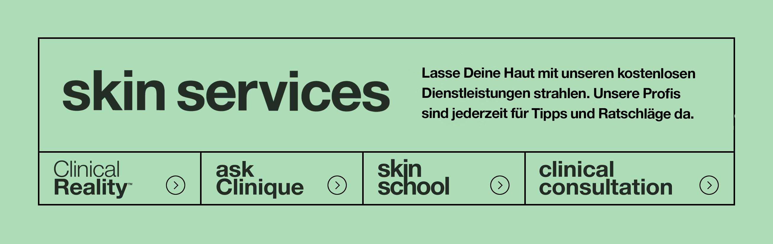 Skin Services. Our pros are here for tips and advice anytime.