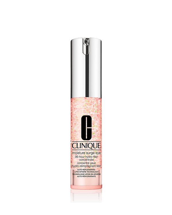 Moisture Surge™ Eye 96-Hour Hydro-Filler Concentrate, Das ultraleichte Wasser-Gel spendet intensive, aufpolsternde Feuchtigkeit. Die Haut wird sofort wieder gestrafft und aufgehellt.