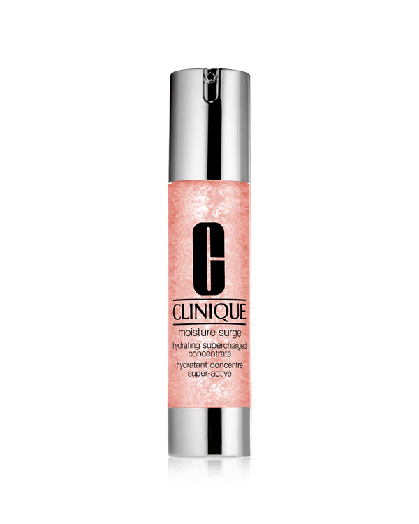 Moisture Surge™ Hydrating Supercharged Concentrate, Die reichhaltige Feuchtigkeitspflege auf Wasser-Gel-Basis versorgt dehydrierte Haut sofort. Spendet der Haut 72 Stunden lang Feuchtigkeit.